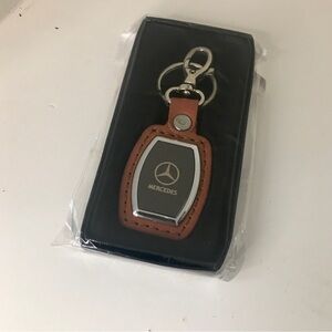 Mercedes Leather Keychain